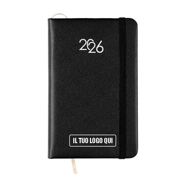 Agenda tascabile con elastico 9 X 14 cm - StampaTop