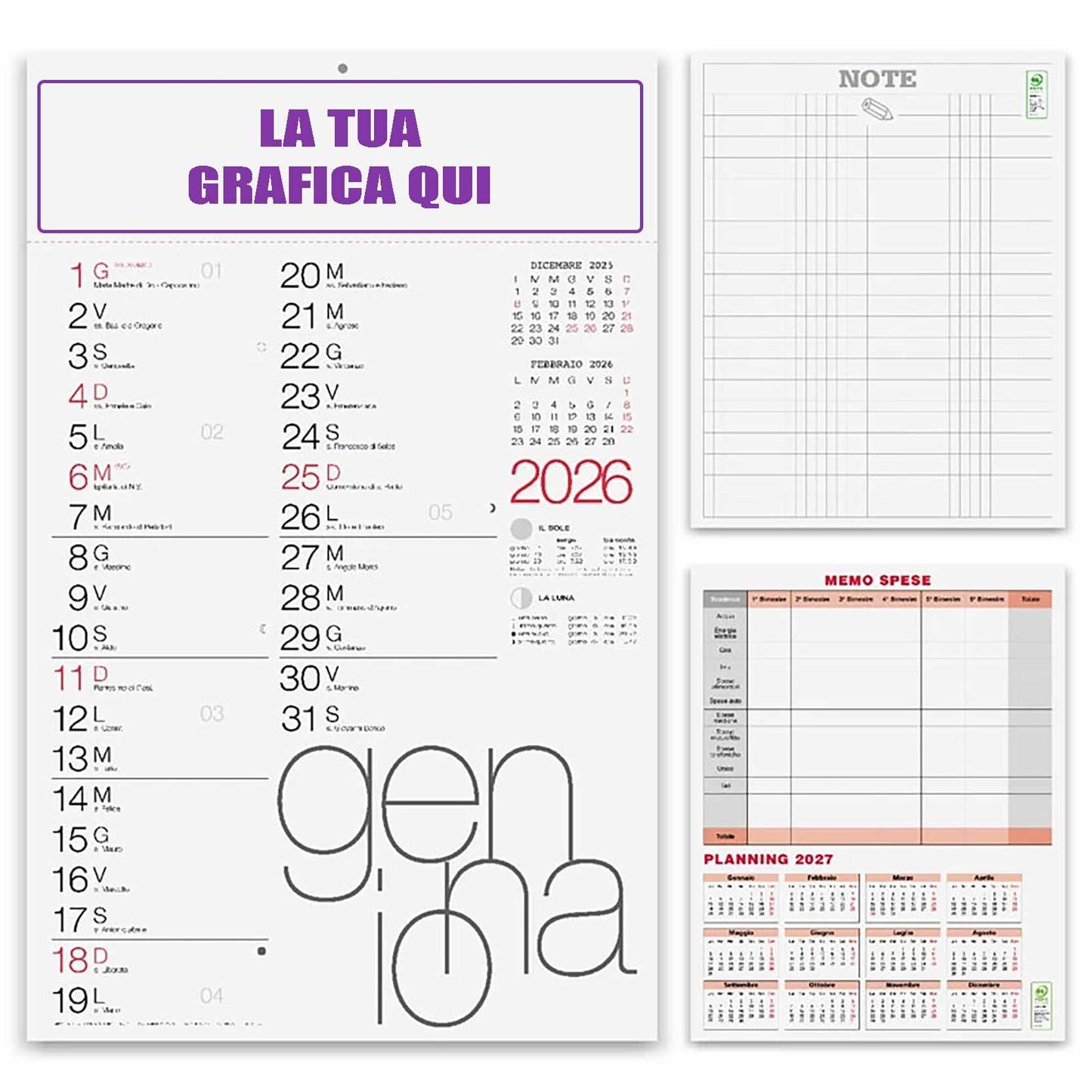 Calendario Olandese Moderno - StampaTop