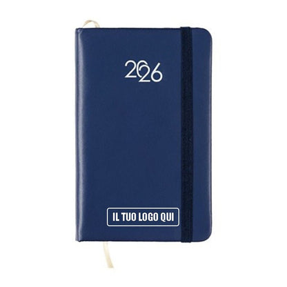 Agenda tascabile con elastico 9 X 14 cm - StampaTop