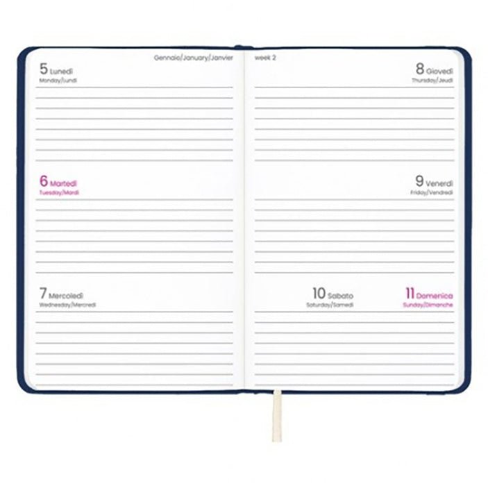 Agenda tascabile con elastico 9 X 14 cm - StampaTop