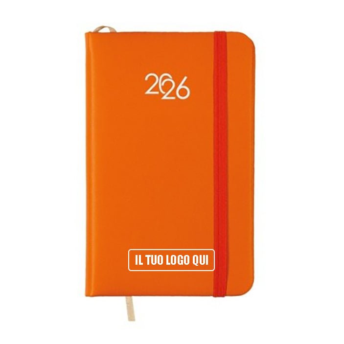 Agenda tascabile con elastico 9 X 14 cm - StampaTop