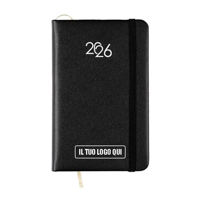 Agenda tascabile con elastico 9 X 14 cm - StampaTop