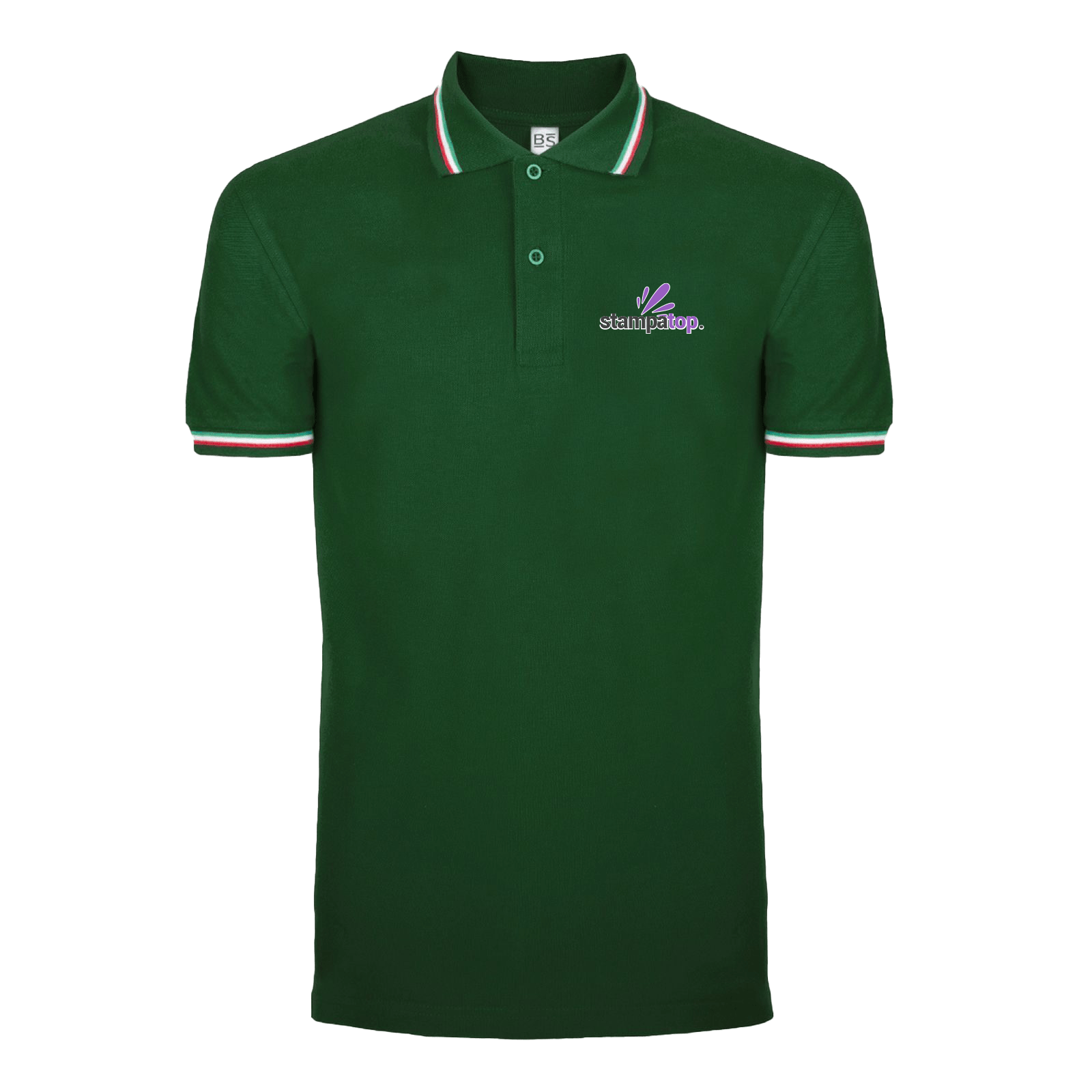 Polo Uomo Tricolore Maniche Corte (200 gr/m2) - StampaTop
