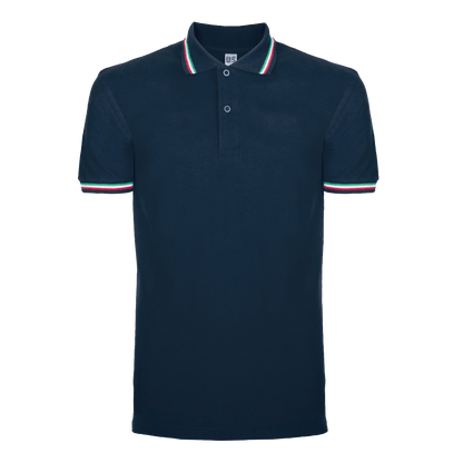 Polo Uomo Tricolore Maniche Corte (200 gr/m2) - StampaTop